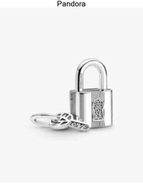 Pandora Padlock and Key Dangle Charm